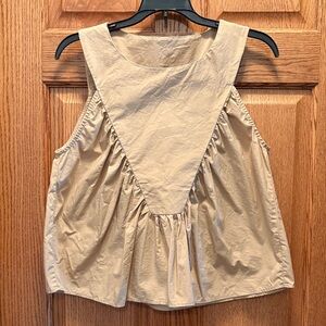 Tan Sleeveless Women's Top